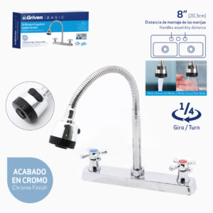 LLAVE P/ PANTRY DOBLE CRUZ C/ FLEXIBLE GRIVEN A367-15047
