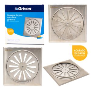 PASCON P/ BAÑO DE 5''x 5'' MET. CIERRE GIRATORIO GRIVEN A367-SD-12S