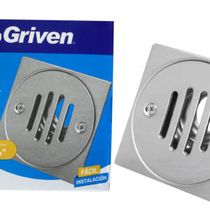 PASCON P/ BAÑO DE 4x4'' PUSH REDONDO INOX. GRIVEN A367- SD-10
