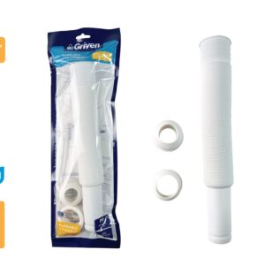 TRAMPA P/ LAVAMANO FLEXIBLE 1 1/4'' GRIVEN GV-HDA-151W