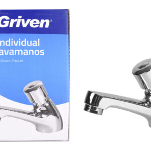 LLAVE P/ LAVAMANO CROMO M/ POMO GRIVEN A367-BIB530