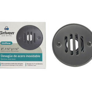 PASCON P/ BAÑO REDONDO DE 2'' GRIS GRIVEN GV-RSD-10P1Q