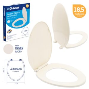 TAPA Y ASIENTO P/ INODORO LARGA BEIGE GRIVEN GVB-TS-19- IV