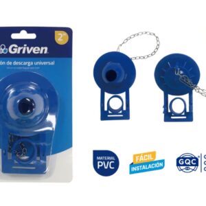 PERA RANA DE 2" EN BLISTER GRIVEN GV-TFPVC-2