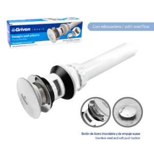 CENTRO P/ LAVAMANO PVC DE PUSH GRIVEN GVB-PL220A