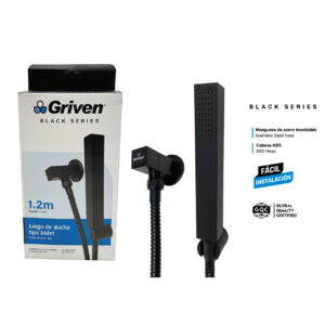 BIDET DE MANO 1.2M NEGRO GRIVEN GV-SHBIDB-2