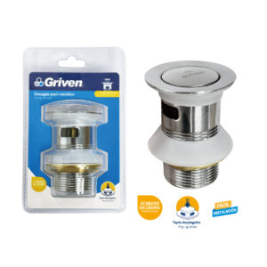 CENTRO P/ LAVAMANO MET. CENTRO PUSH GRIVEN GV-RP- PL221-W