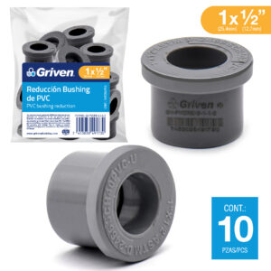 LLAVE DE PASE DE 1-1/2'' PVC M/ AZUL C/ ROSCA GRIVEN GV- PVCV-1-1-2-R