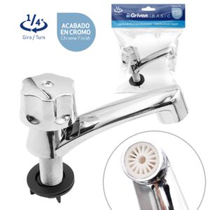 LLAVE P/ LAVAMANO SENCILLA CROM. EN BOLSA GRIVEN GVB- ZF142