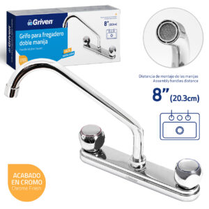 LLAVE P/ PANTRY MET. DOBLE POMO C. A 45° GRIVEN A367- D8001A