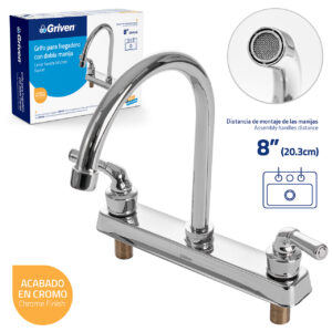 LLAVE P/ PANTRY DOBLE MANDO 1/4 V. CISNE GRIVEN A367- GF1416A
