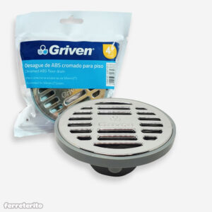 REJILLA P/ BAÑO CROM. DE 4'' GRIVEN A367-AD-4