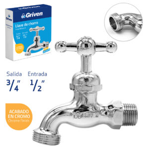 LLAVE CHORRO DE 1/2'' NIQ. GRIVEN 9A145-WA002-VEN