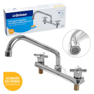 LLAVE P/ PANTRY MET. DOBLE MANDO CRUZ 45° GRIVEN A367- D8002