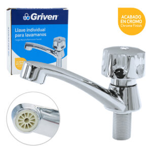LLAVE P/ LAVAMANO MANDO REDONDO MET. GRIVEN A367-Z142