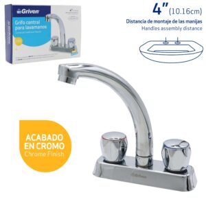 LLAVE P/ LAVAMANO DOBLE POMO CUELLO ALTO GRIVEN A367- D8035