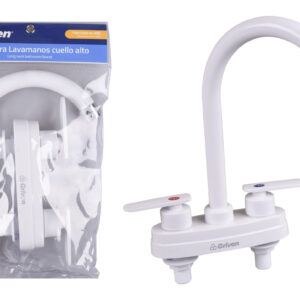 LLAVE P/ LAVAMANO DOBLE PVC 1/2 V. C/ CISNE GRIVEN A367- P8513