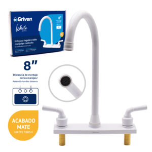 LLAVE P/ PANTRY DOBLE PALANCA BLANCO GRIVEN A367-WF802