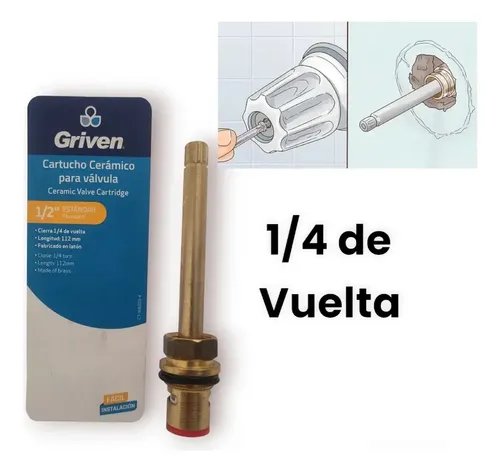 VARON P/ DUCHA DE 1/2''x112 MM.1/2 VUELTA GRIVEN CT-WA003- 4