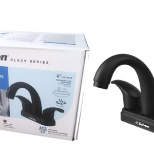 LLAVE P/ LAVAMANO DOBLE PALANCA NEGRO GRIVEN GV-BF-1