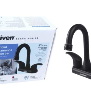 LLAVE P/ LAVAMANO DOBLE PALANCA NEGRO GRIVEN GV-BF-1A