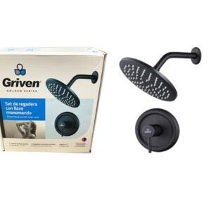 DUCHA C/ LLAVE MONOMANDO NEGRO GRIVEN GV-BFT010