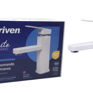 LLAVE P/ LAVAMANO SENC. CUAD. BLANCO GRIVEN A367-WF601- 3-8