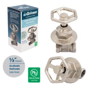 LLAVE P/ DUCHA DOBLE HEXAG. DE 1/2" NIQ. GRIVEN GVS-WA-7S