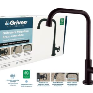LLAVE P/ PANTRY SENC. HEXAG. C/ALTO CUAD.NEG. GRIVEN GVS-SBF-04
