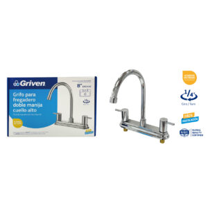 LLAVE P/ PANTRY MET. DOBLE PALANCA C/ ALTO GRIVEN GV- 15061C-K2
