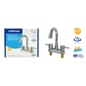 LLAVE P/ LAVAMANO DOBLE PALANCA C/BAJO GRIVEN GV- 15061C