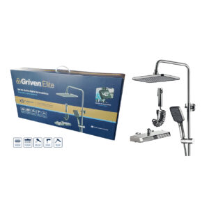 DUCHA DE 8'' ELITE 5 FUNC.+ PANTALLA GRIVEN GRV-SH-12T-Q1