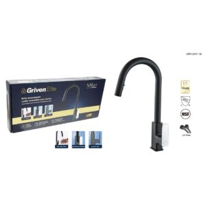LLAVE P/ PANTRY SENC. NEGRA ELITE GRIVEN GRV-EKF-1B-3-8