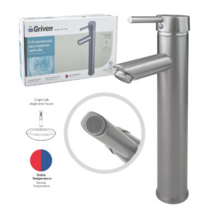LLAVE P/ LAVAMANO SENC. TUBULAR PALANCA CROM GRIVEN GV-TMQF-1