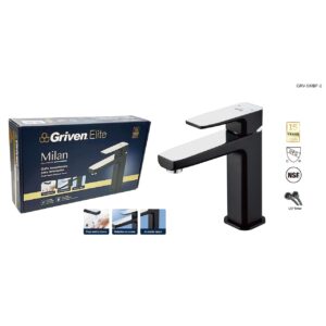 LLAVE P/ LAVAMANO SENC. CUELLO CUADRADO ELITE GRIVEN GRV-SMBF-2-3-8