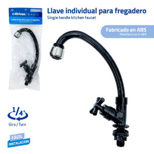 LLAVE P/ PANTRY SENC. M/ CRUZ NEGR. GRIVEN GVB-ZF305D-B