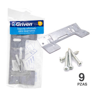 UÑA METALICA P/ LAVAMANO (PLATINA) EN BOLSA GRIVEN A145 -PLB177
