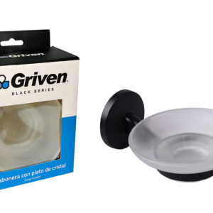 TOALLERO GANCHO D/PARED NEGRO GRIVEN A367-SH60200-CH