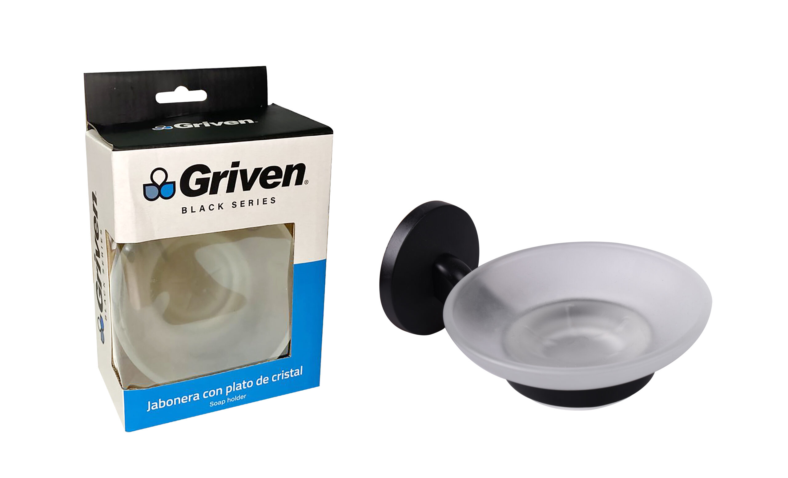 TOALLERO GANCHO D/PARED NEGRO GRIVEN A367-SH60200-CH