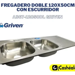 PANA P/ PANTRY 2 PANAS+ 1 ESCURRIDOR DERECHO 120CMx50CM GRIVEN A367-12050DL