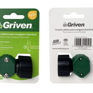 CONECTOR HEMBRA DE 1/2'' P/ MANG. PLASTICO GRIVEN GVG- TD-01