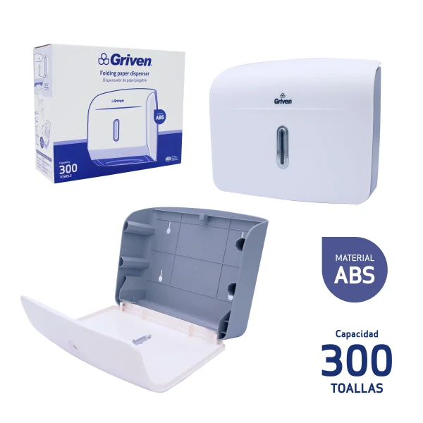DISPENSADOR DE TOALLAS C/ BLANCO GRIVEN GV-TIB-PC