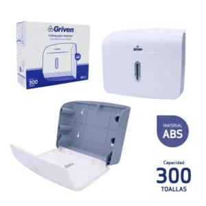 DISPENSADOR DE PAPEL PLEGABLE C/ NEGRO GRIVEN GV-TIB- PB