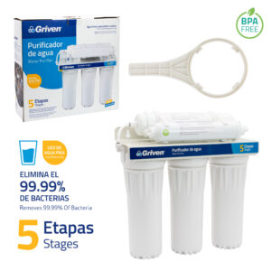 PURIFICADOR DE AGUA DE 5 ETAPAS OSMOSIS INVERSA GRIVEN A367-PR305