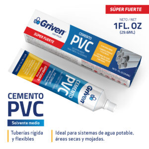 PEGA PVC EN TUBO DE 25 GR.SUPER FUERTE GRIVEN A367- CPCG29
