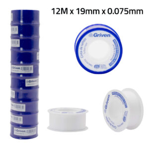 TEFLON TRANSPARENTE DE 3/4''x 12 MT. GRIVEN GV-TF-3-4-12M
