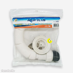 TRAMPA P/ LAVAMANO DE 1-1/4''x 32'' FLEXIBLE AQUA PLUS AQP- 587