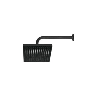 DUCHA CUADRADA DE 8'' TIPO LLUVIA NEGRA BOXER TOOLS NT16989-8BK