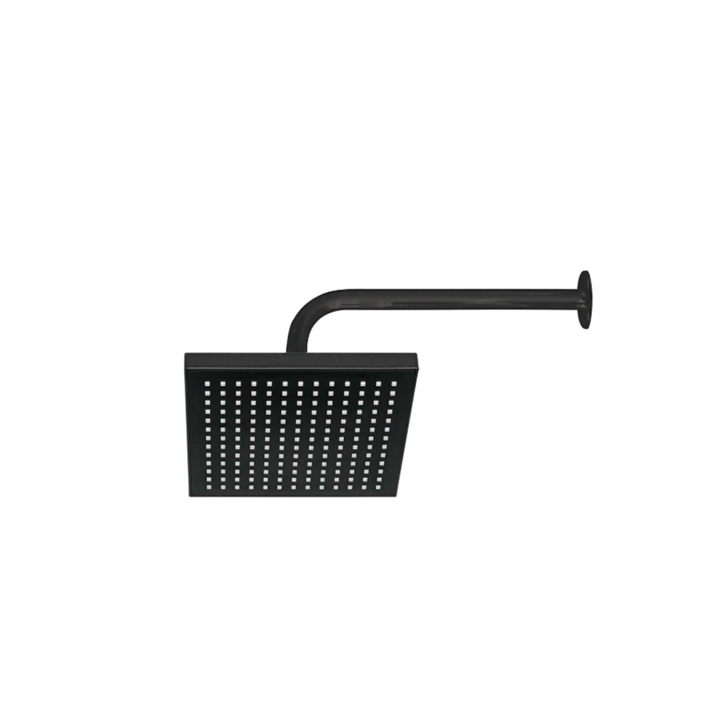 DUCHA CUADRADA DE 8'' TIPO LLUVIA NEGRA BOXER TOOLS NT16989-8BK