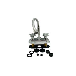LLAVE P/ LAVAMANO DOBLE CRUZ C/ FLEXIBLE BOXER NT1619-4